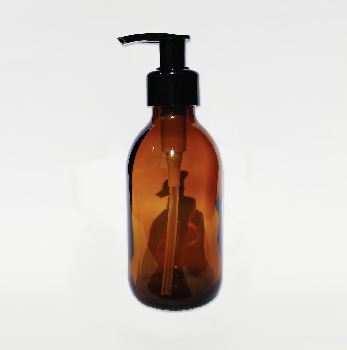 200ml Amber Glass Bottle with Pump