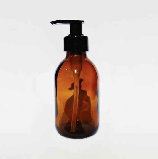 50ml Amber Glass Bottle with Pump