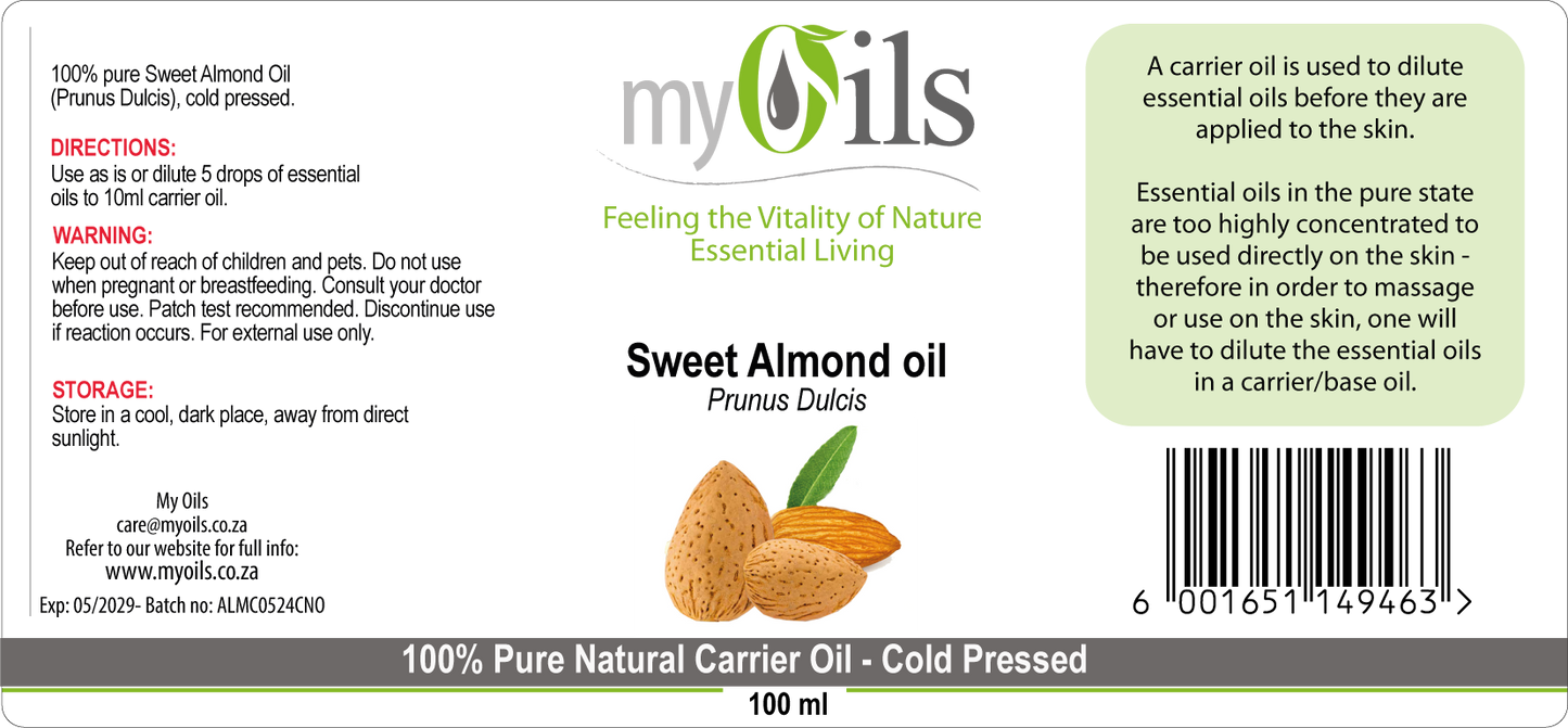 Almond (Sweet) Carrier Oil - 100ml