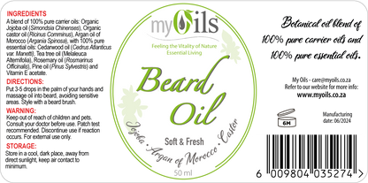 Beard Oil - Soft and Fresh - 50ml