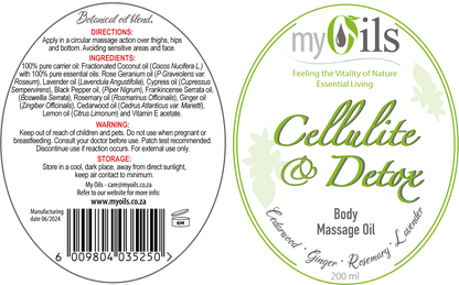 Cellulite and Detox Body Massage Oil - 200ml