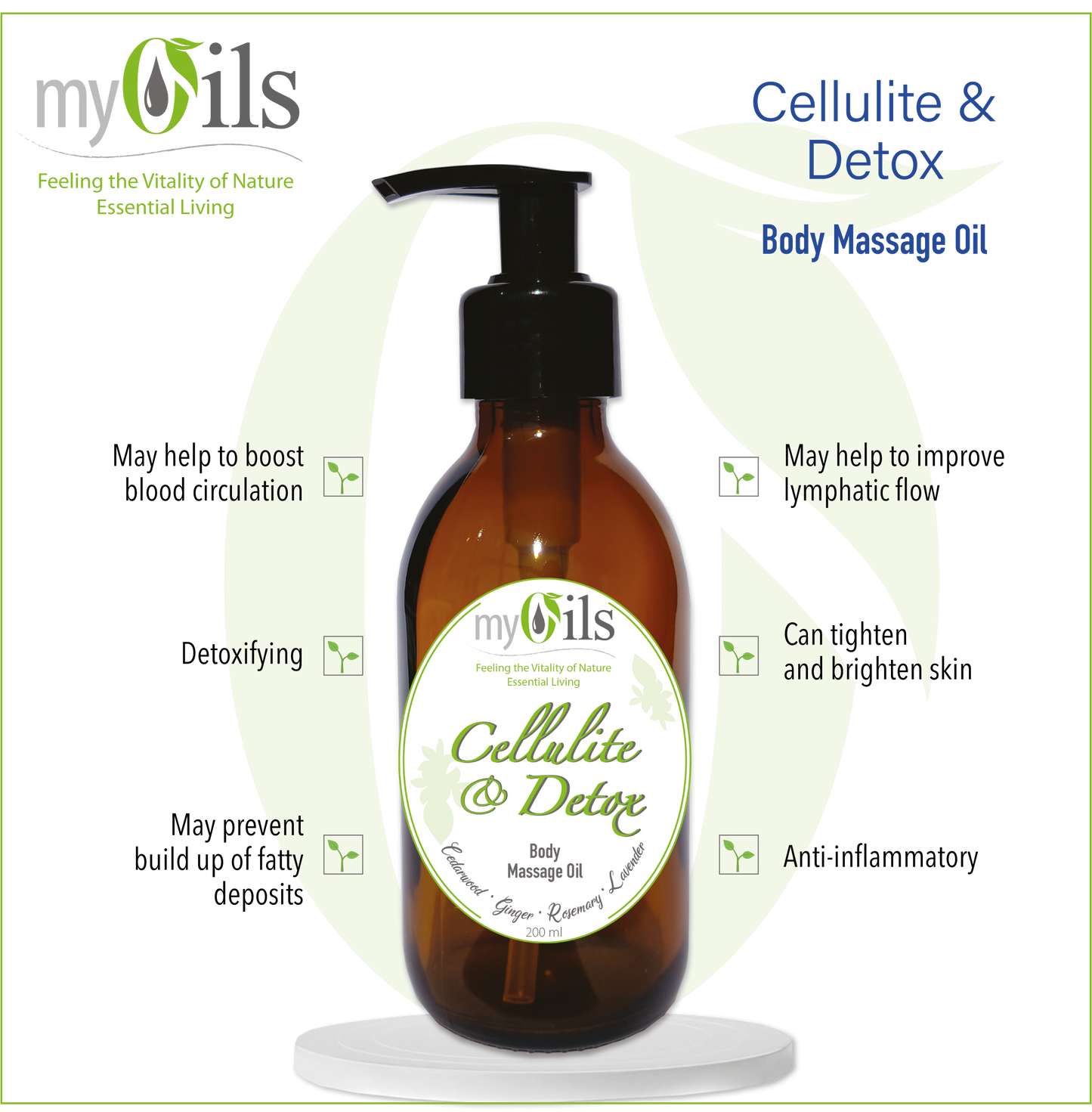 Cellulite and Detox Body Massage Oil - 200ml