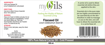 Flaxseed Carrier Oil - 100ml