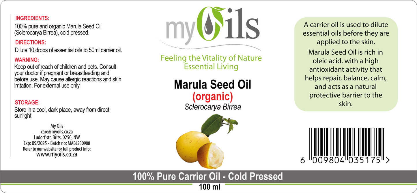 Marula (Organic) Seed Oil - 100ml