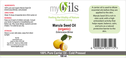 Marula (Organic) Seed Oil - 100ml