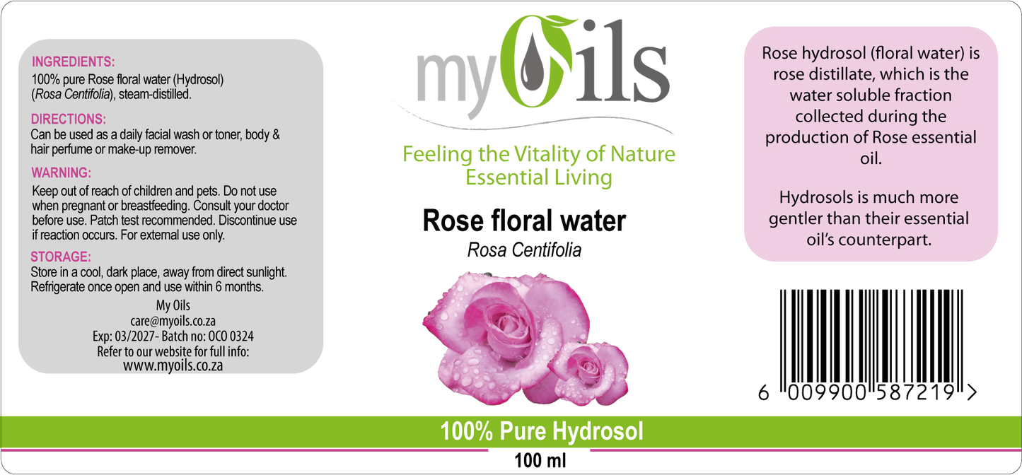 Rose Floral Water (Hydrosol) - 100ml