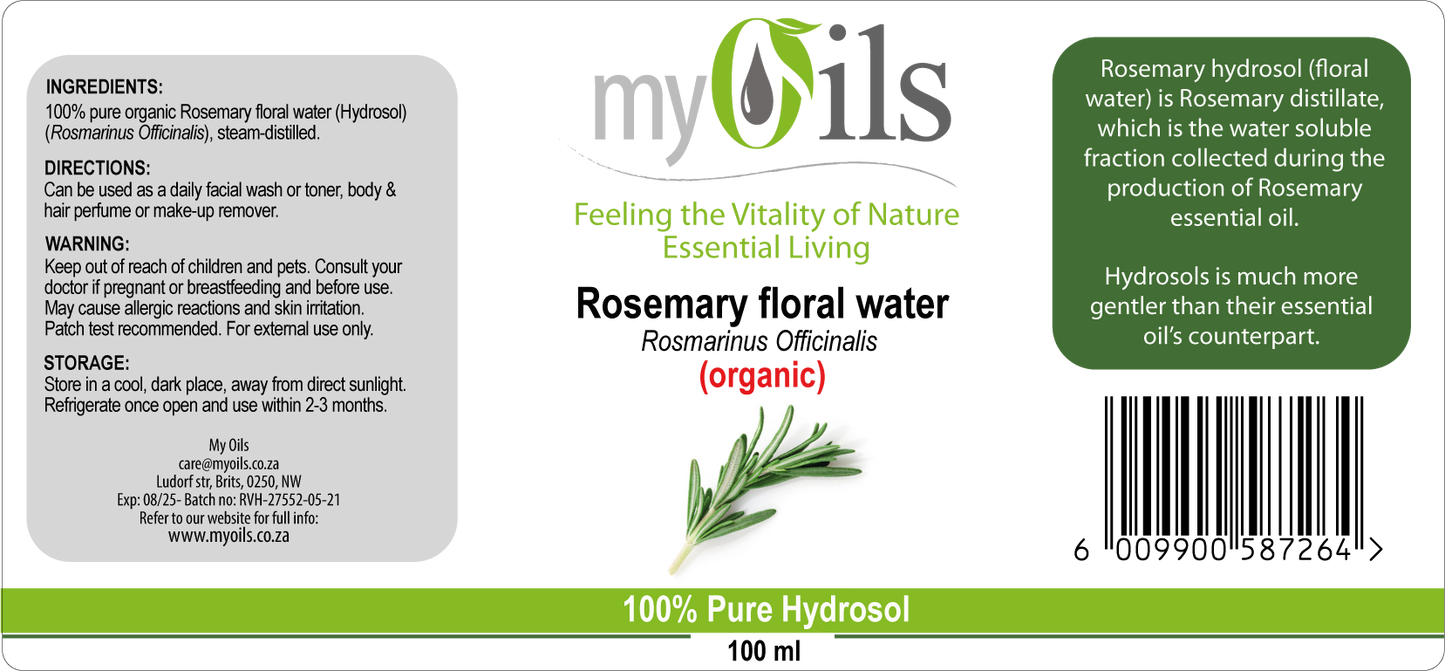 Rosemary (Organic) Hydrosol - 100ml